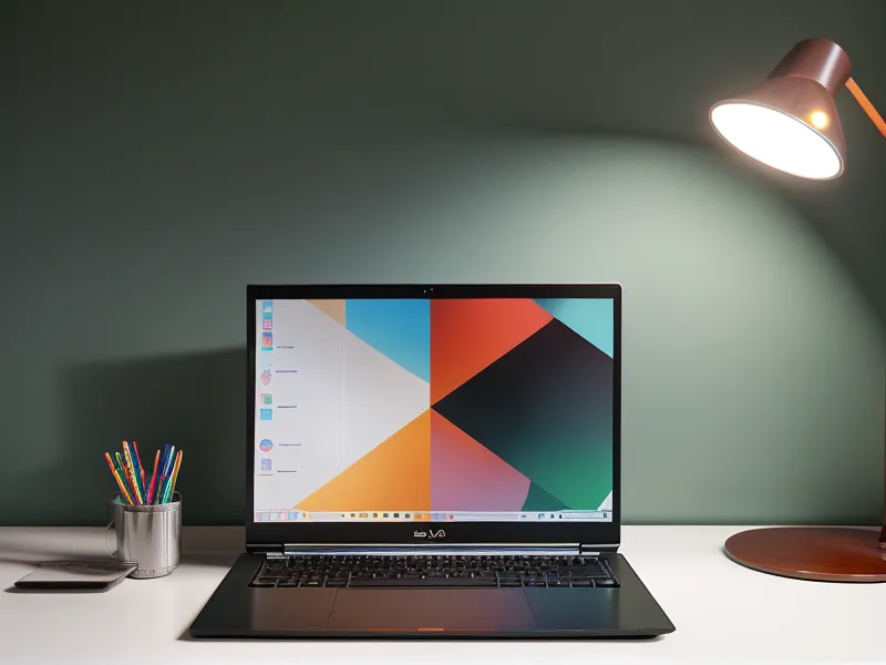 Écran d'ordinateur affichant un tableau Excel dans un bureau tamisé