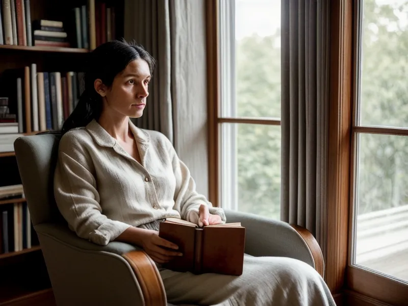 Étagère avec des livres de psychologie et une horloge en bois