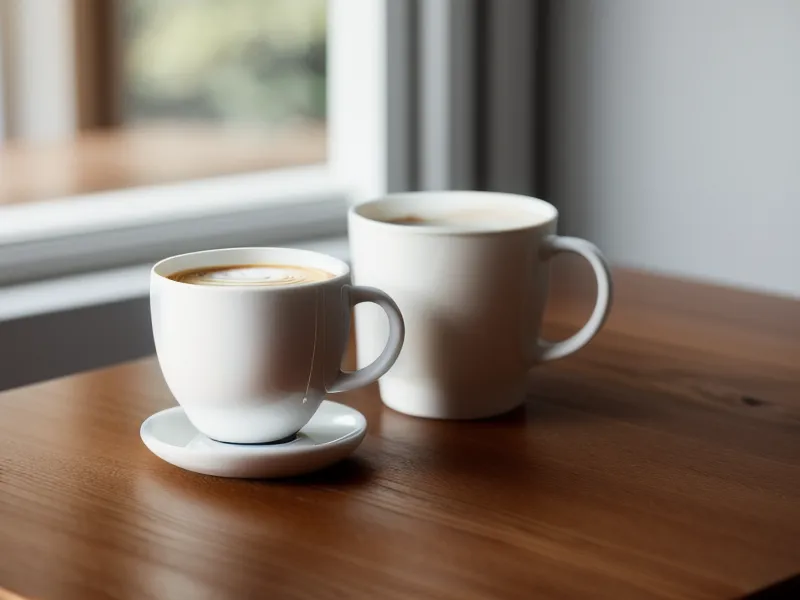 Une tasse de café sur une table de réunion de bureau