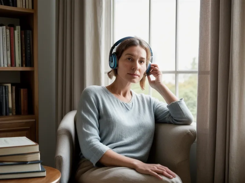 Casque audio sans fil posé sur une pile de livres