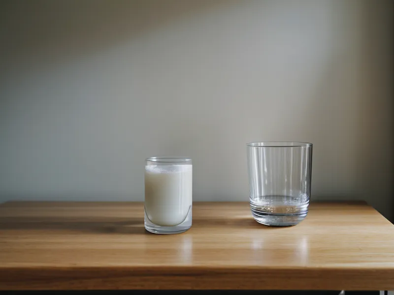 Un minuteur de cuisine et un verre d'eau sur une table de chevet